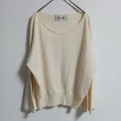 『ROPE』ロペ【38】ニット セーター アイボリー ベルスリーブ 長袖