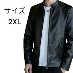 レザージャケット メンズ ライダースジャケット革ジャン 秋冬