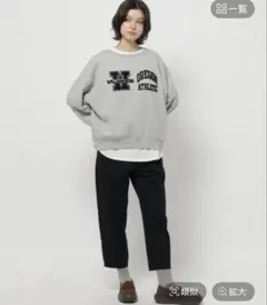 ニコアンド　ストレッチテーパードパンツのサムネイル