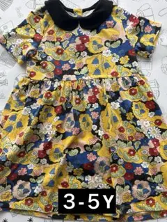 f*.様 【Mini Rodini 】花柄 半袖ワンピース 104/110＊ミニのサムネイル