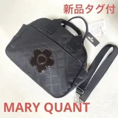 新品タグ付✨マリークワント ピンソニックキルトデイジー2WAyショルダーバッグ黒のサムネイル