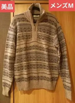 Crocodile ジップアップ　セーター M