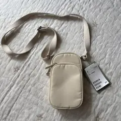 H&M スマホショルダーバッグ クリーム