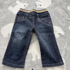 デニム ハーフパンツ ダークブルー 100cm~