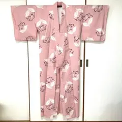 浴衣⑤ ハンドメイド　レディース 花柄 浴衣単品