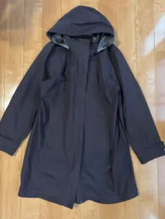 L.L.Bean フード付きダークブラウンコート L