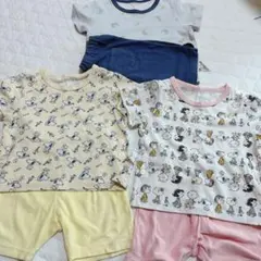 UNIQLO ユニクロ 半袖パジャマ スヌーピー他80cm 3点セット
