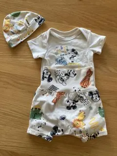 H&M ベビーロンパース Mickey Mouseミッキー セットアップ 60