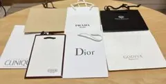 ブランド ショップ袋 セット　計7枚 プラダ、Dior、コーチなど
