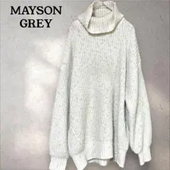 MAYSON GREY ラメ入りタートルネックニット セーター ホワイト L