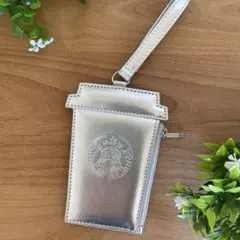 STARBUCKS シルバー カード、コインケース カップ型