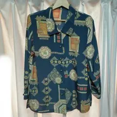 長袖シャツ 柄シャツ MISSEL Mサイズのサムネイル
