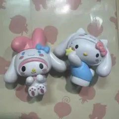 なりきりごっこ　マスコット　ミニフィギュア　ハローキティ　マイメロディ
