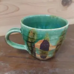 タリーズコーヒー笠間マグ　金継ぎあり