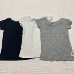 100★ユニクロ コットンフライスインナー 3枚セット 半袖 肌着