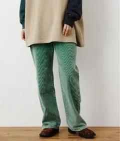 ロデオクラウンズ コーデュロイパンツ グリーン