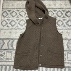 niko and ... フード付きブラウンベスト