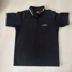 希少！supremeロゴ入りポロシャツ supreme シュプリーム ポロシャツ L ボーダー 刺繍ロゴ ワンポイント