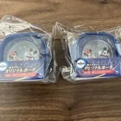 ミッキー・ミニー オリジナルポーチ 2個セット
