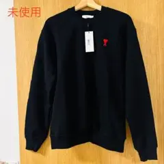 新品未使用 ami paris アミパリ スウェット トレーナー　M ブラック