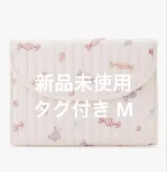 ジェラートピケ 母子手帳ケース M キャンディ クマ柄 ピンク 新品タグ付き