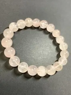 【早い者勝ち】ローズクォーツ 9.5mm 内径15.5cm 天然石ブレスレット