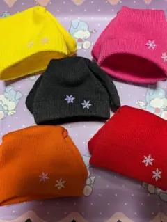 ☆yuka TANA様専用☆【スノソフビ】メンカラたれみみ帽5個セット