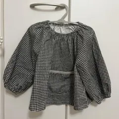 bebeholic /チェック柄長袖tops/ベベホリ/韓国子供服