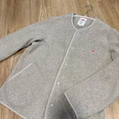 極美　DANTON ダントンフリース ノーカラージャケット　レディースＭ