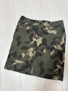 迷彩柄タイトスカート ウエスト61cm
