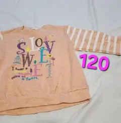 ストライプ柄トレーナー 120サイズ