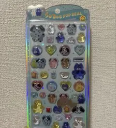 【新品】mojojojo うるちゅるポップシール　ブルー
