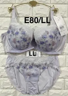 トリンプ　天使のブラ　魔法のハリ感　TR636 上下セット　グレー　E80/LL