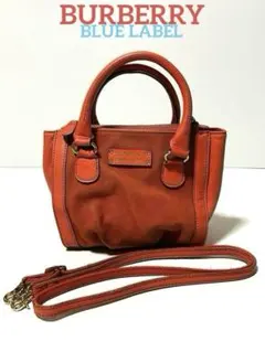 BURBERRY BLUE LABEL/ ハンドショルダーバッグ /オレンジ