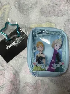 しまむらアナ雪ポーチ 水色