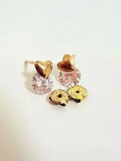K18ダイヤモンドスターピアス(片耳、キャッチ無し) - メルカリ
