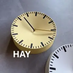 【未使用✨】HAY アナログ掛け時計　Shane Schneck 北欧　イエロー