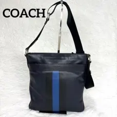 コーチ COACH ボディバッグ チャールズ ショルダーバッグ ネイビー 本