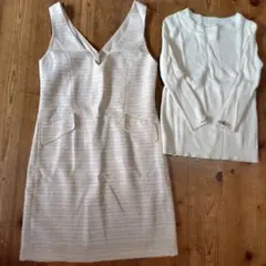 プロポーション　レイヤード　ニット　 セットアップ