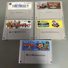 【ジャンク】スーパーファミコンソフト5本セットc