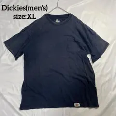 定番【XL】Dickies ディッキーズ 100%綿 ポケットTシャツ ネイビー