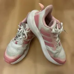 adidasJr. 24cmフォルタラン3.0　クラウドフォーム白/ピンク