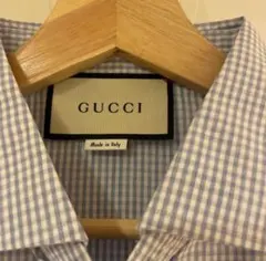 GUCCI 長袖シャツ ギンガムチェック イタリア製　新品　未使用