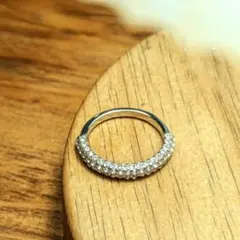Chubby Many Zircon Ring/11号　金属アレルギーebine