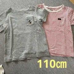 キッズTシャツ2枚セット　LEE 110 UNIQLO 110 まとめ買い