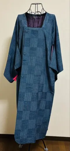 長羽織 紬　美品