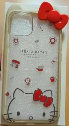 Hello Kitty iPhone 13ケース 立体リボン付きのサムネイル