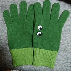 【新品未使用】ユニクロ×アニヤハインドマーチ　ニット手袋 グリーン XL