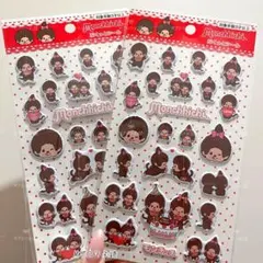 モンチッチ シール ステッカー ぷくっとシール ぷっくりシール 2枚セット