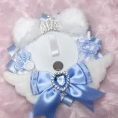 ロゼット 痛ロゼット 缶バッジ 痛バック 推し活 韓国 水色 白